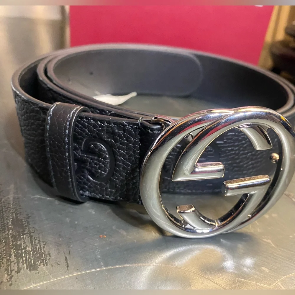 Gucci Black Belt Bag with Iconic GG Logo
